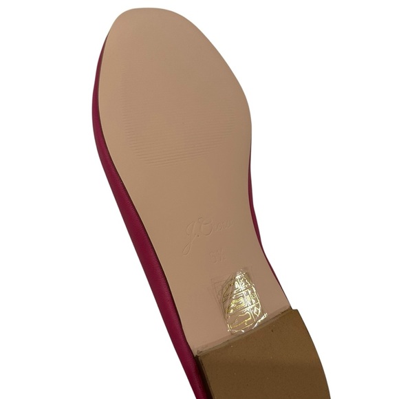 J.Crew Zoe ballet flats in leather hot pink - Picture 4 of 7